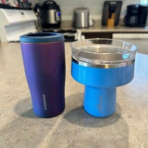 Hydrapeak Purple Tumbler and Blue Margarita Mug